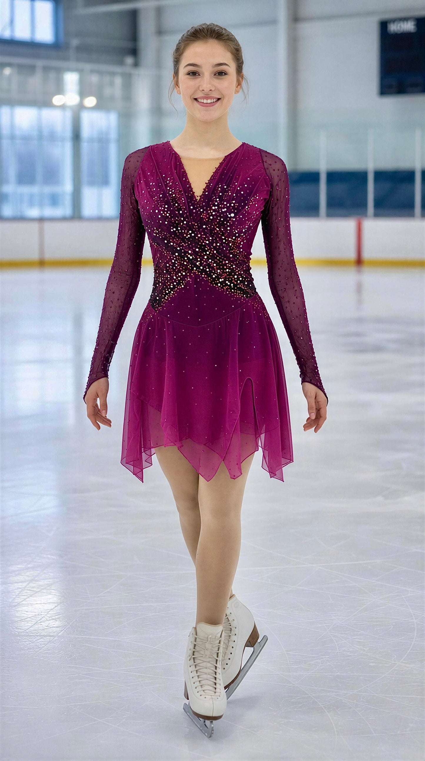 Adult Small Plum freestyle dress