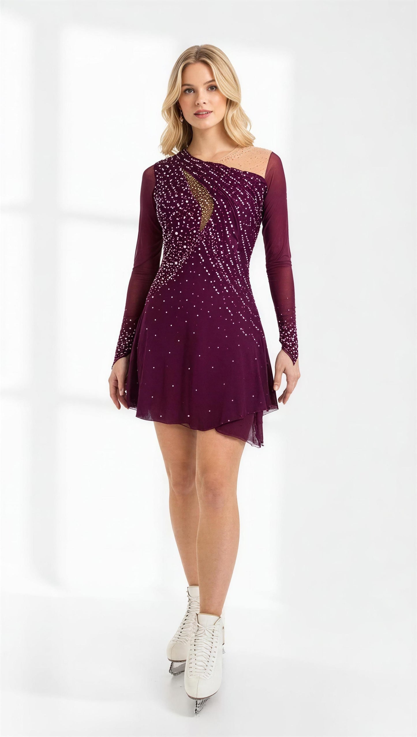 Adult Small Burgundy freestyle dress