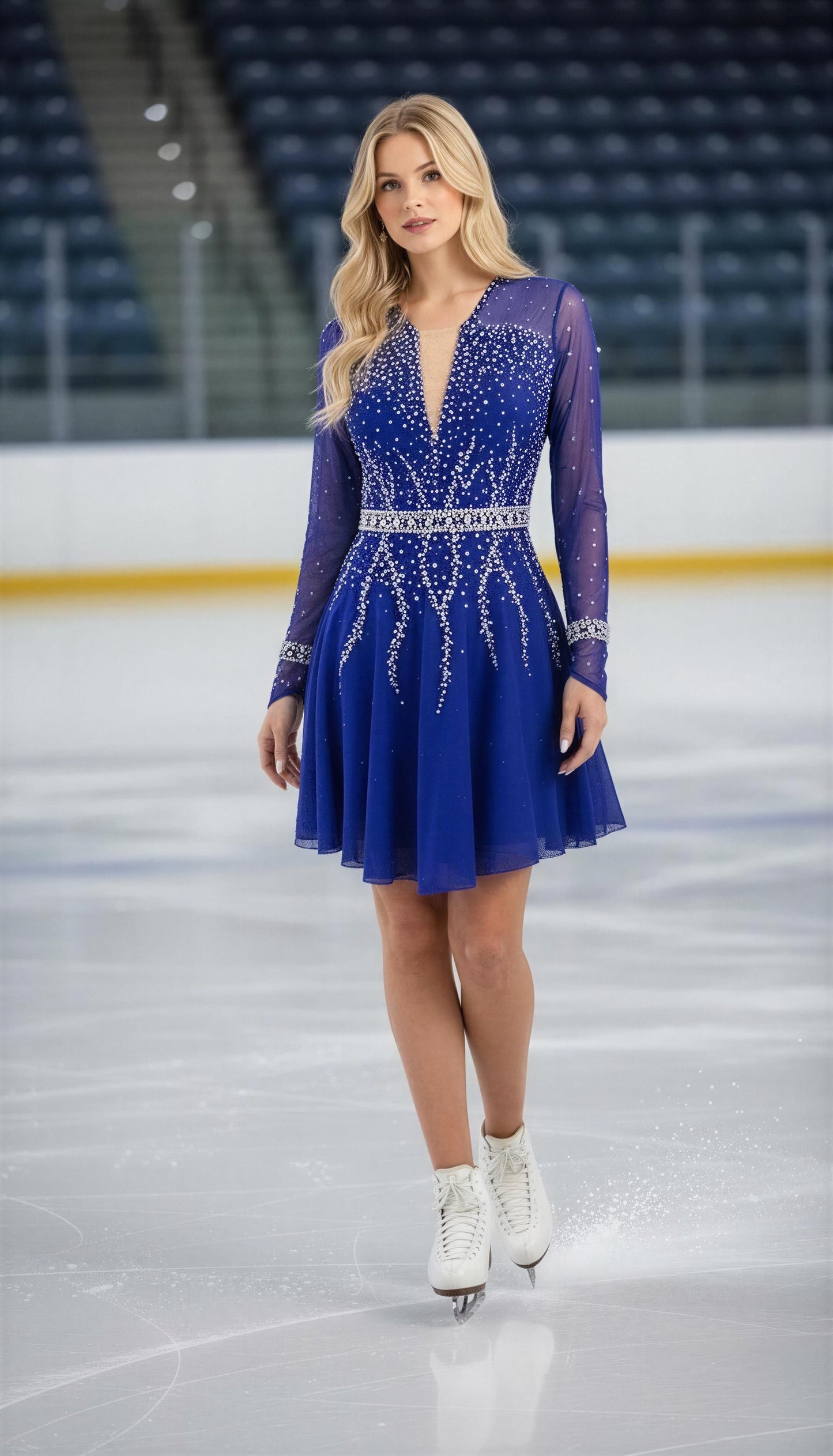 Adult Small Royal Blue Dance / Freestyle dress