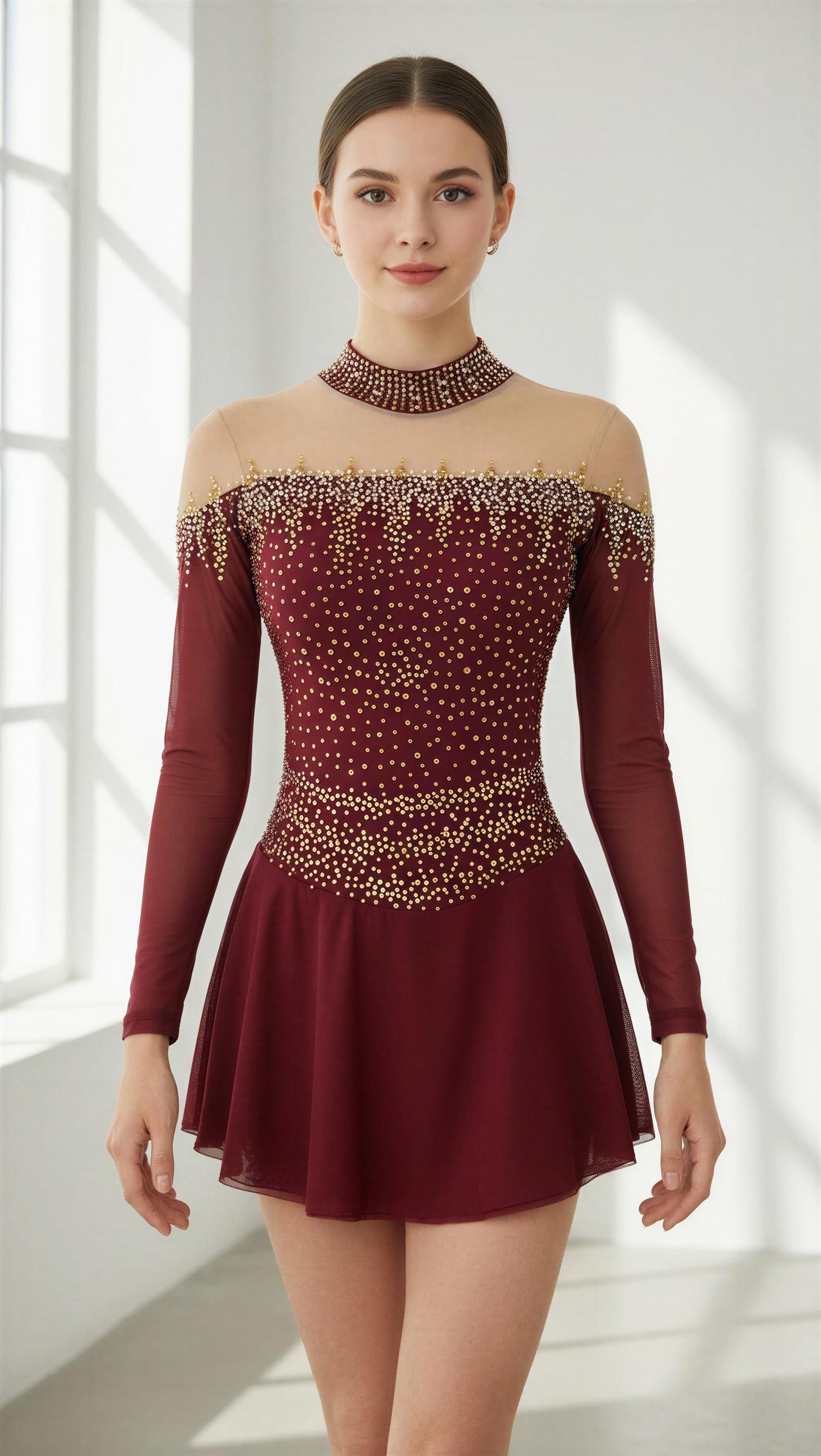 Adult Small Maroon freestyle dress