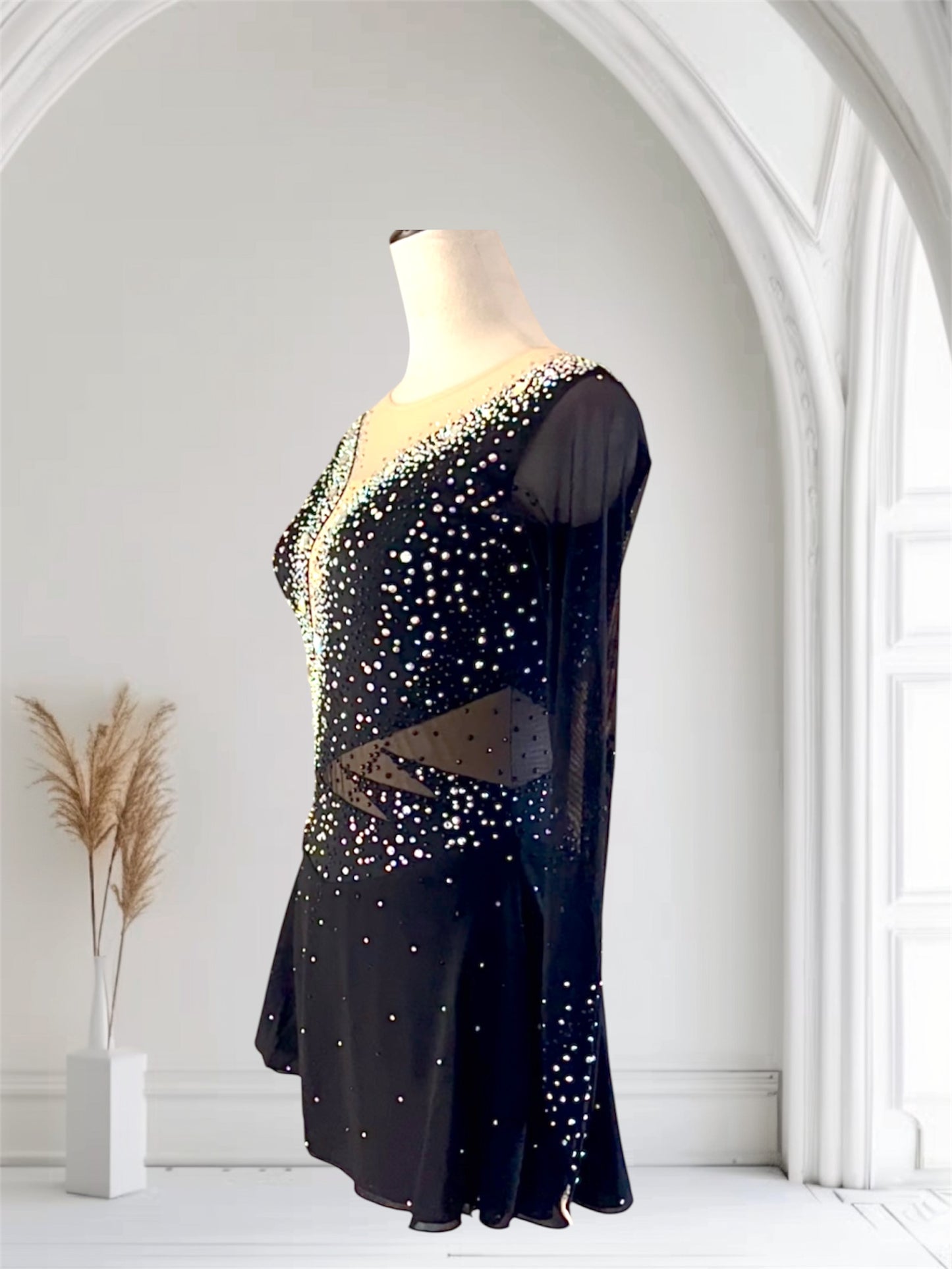 Adult Medium Black freestyle dress