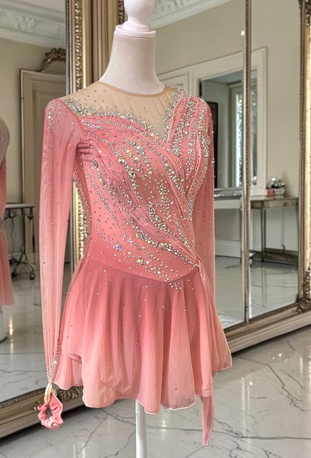 Adult Small Coral Pink freestyle dress