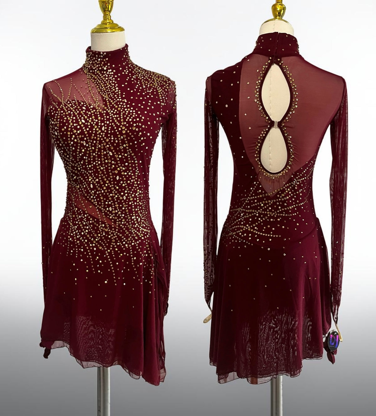 Adult Medium Maroon Freestyle/Dance dress