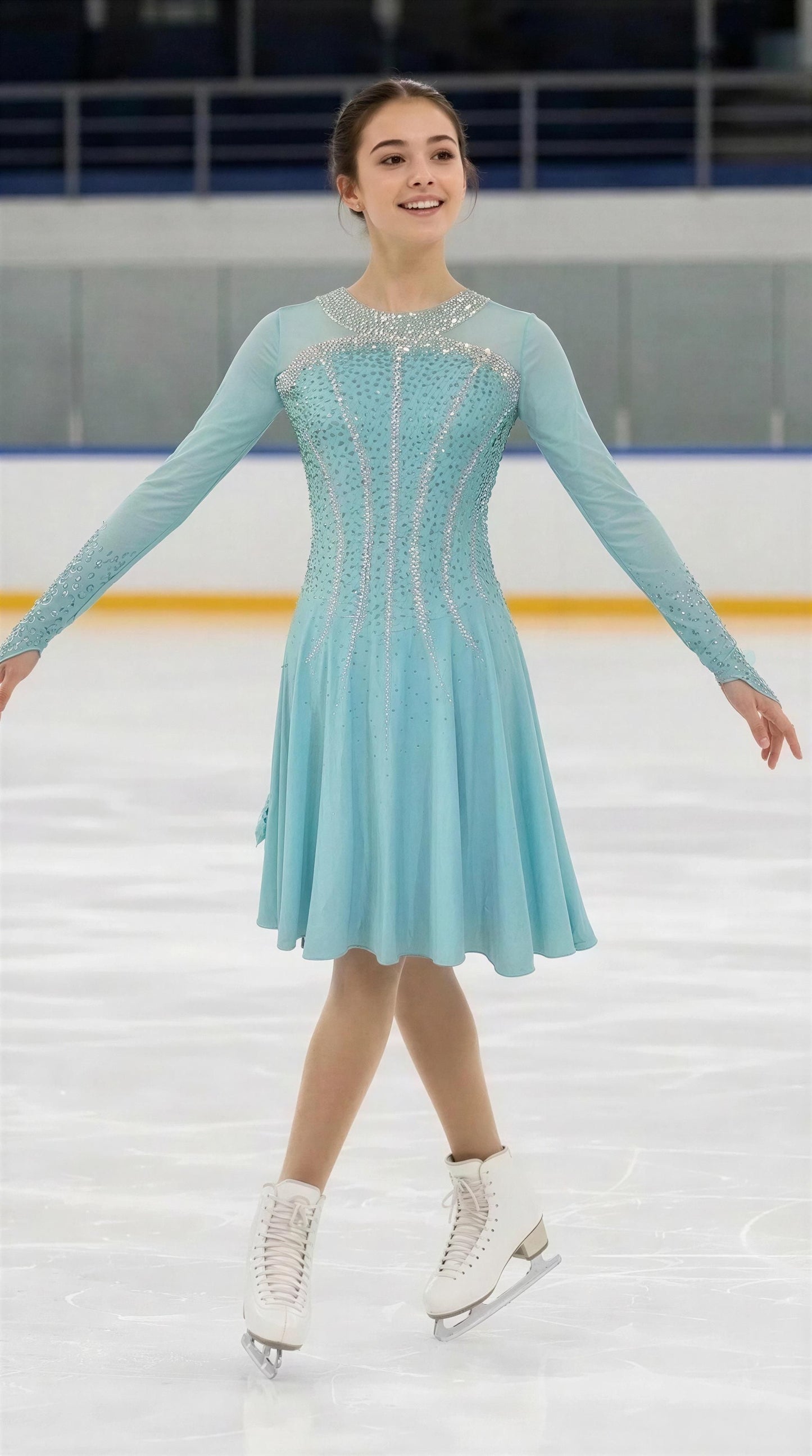 Adult Medium Aqua Dance dress