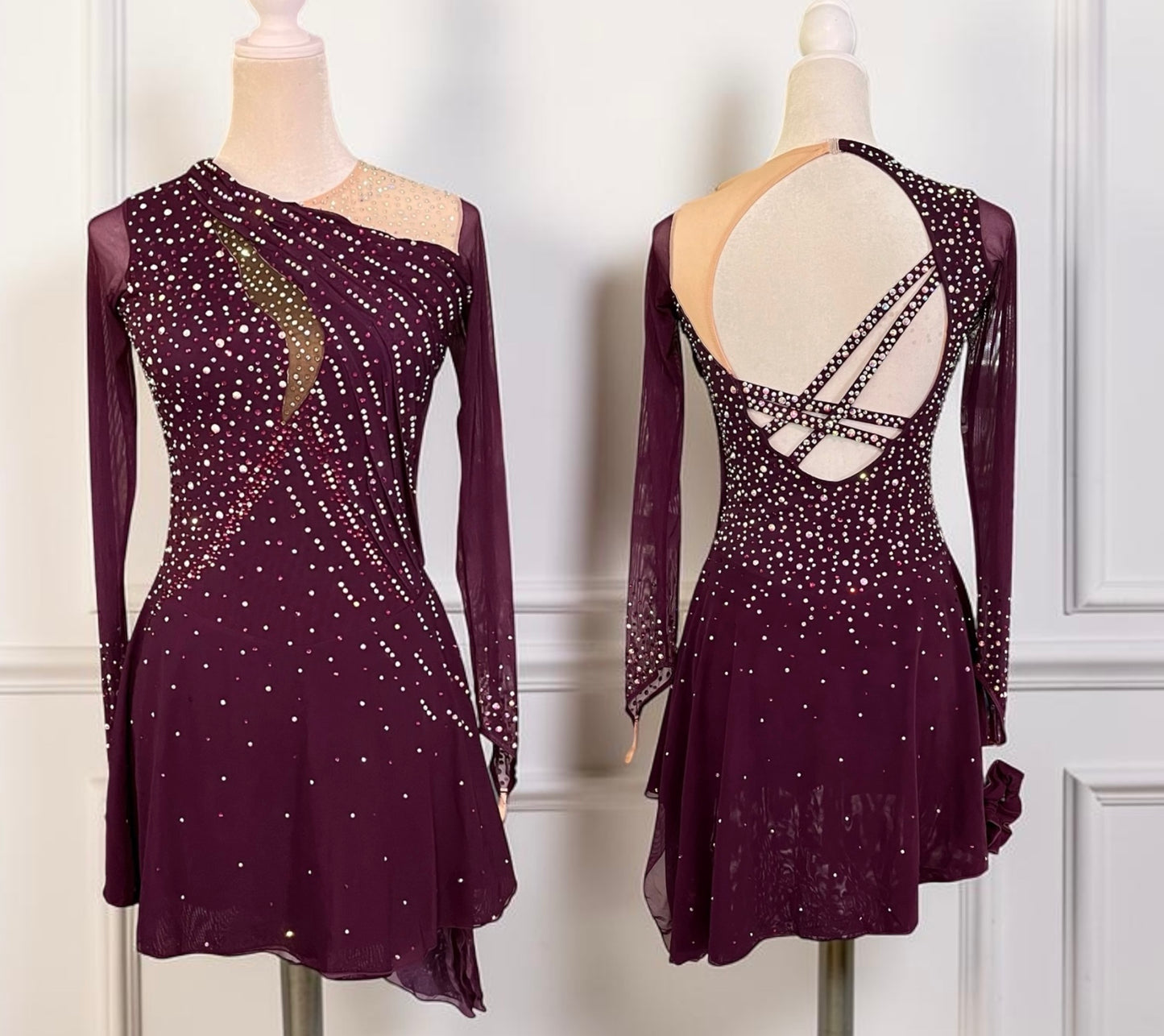 Adult Small Burgundy freestyle dress
