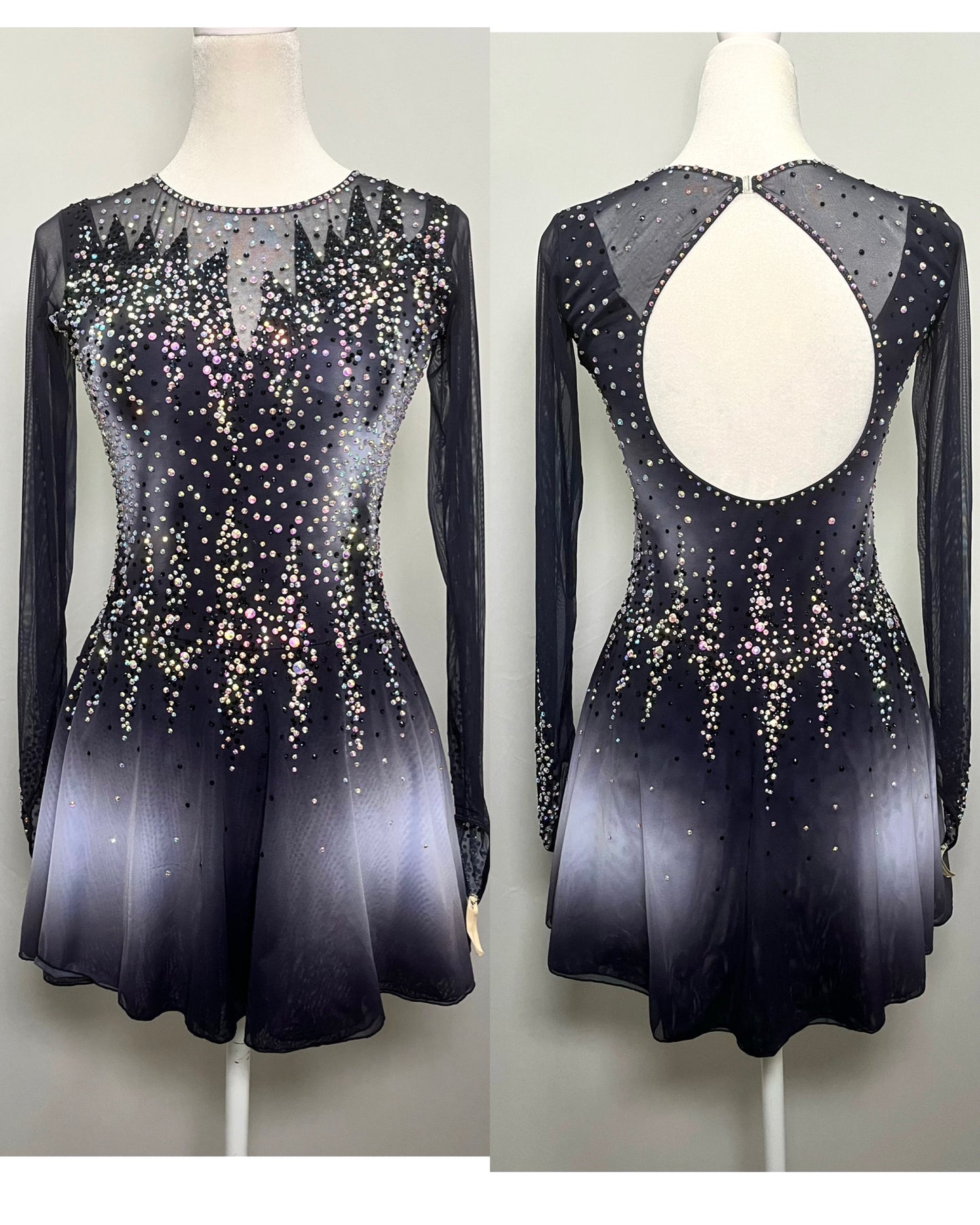 Adult Small Blue Ombre freestyle dress