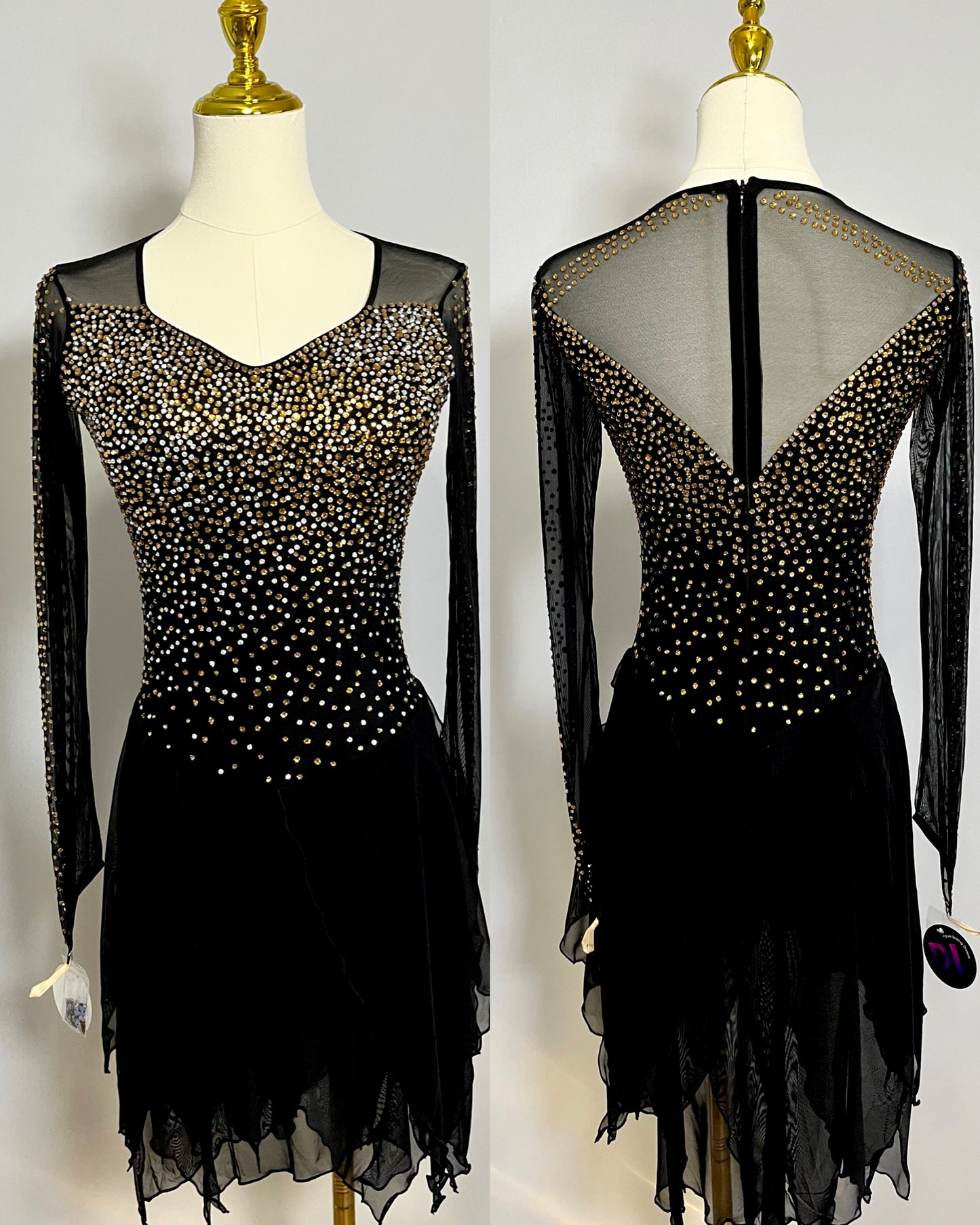Adult Small Black freestyle dress