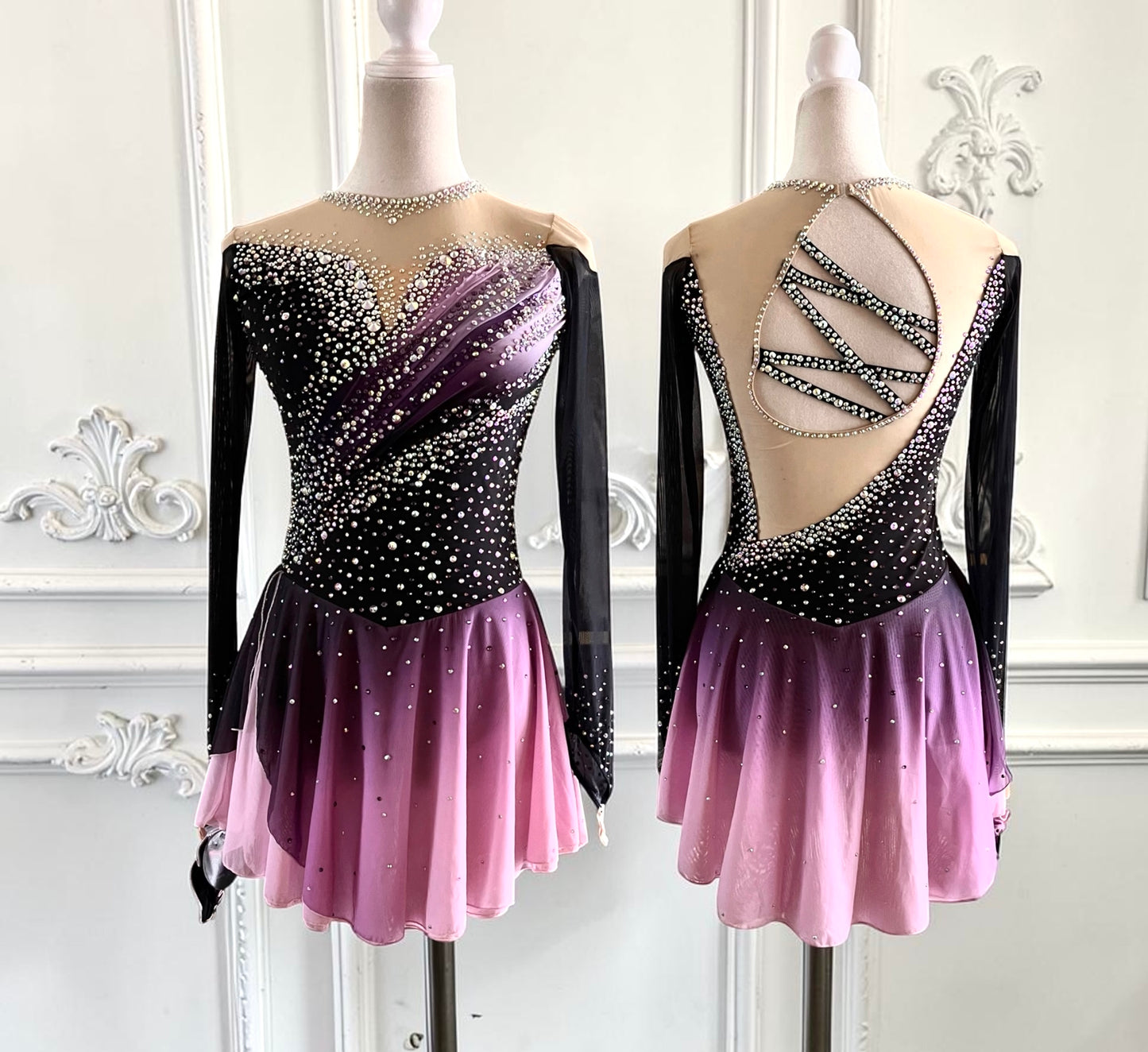 Adult Small Mauve Ombre freestyle dress