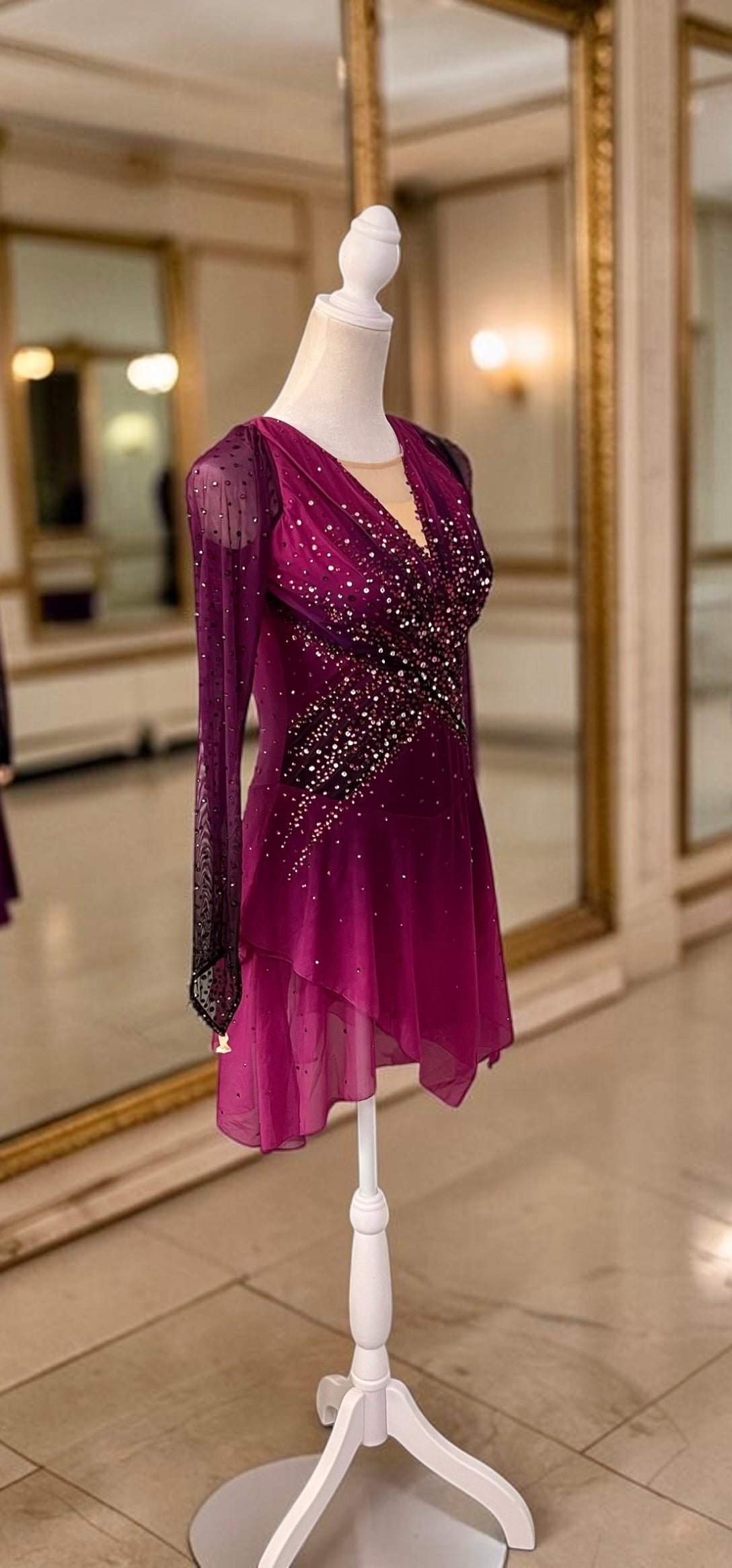 Adult Small Plum freestyle dress