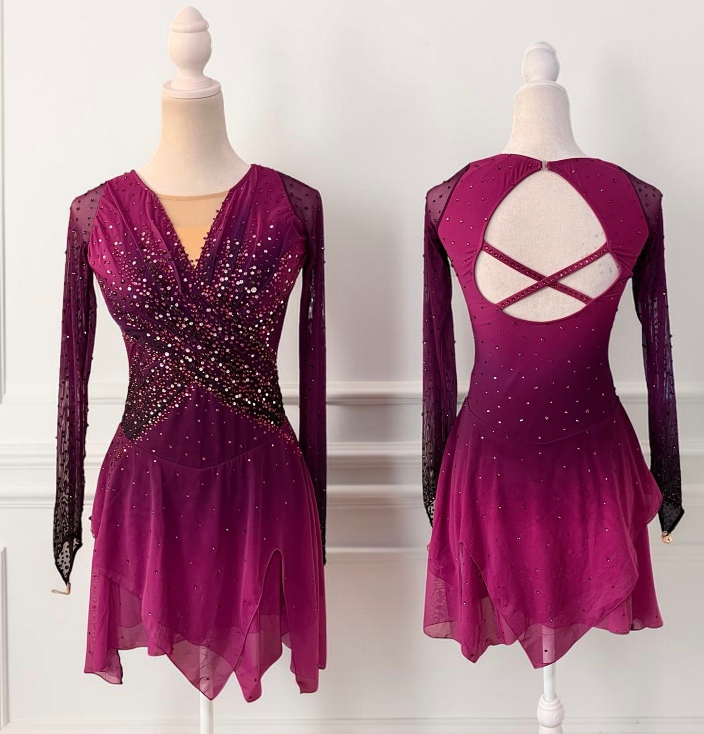 Adult Small Plum freestyle dress