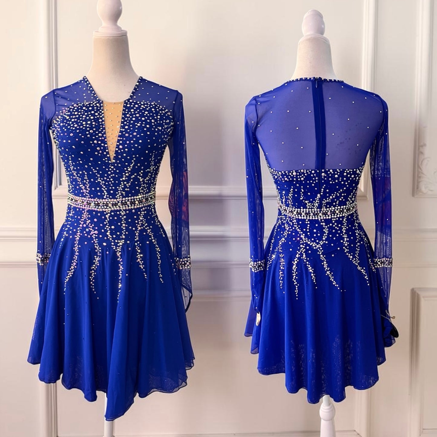 Adult Small Royal Blue Dance / Freestyle dress