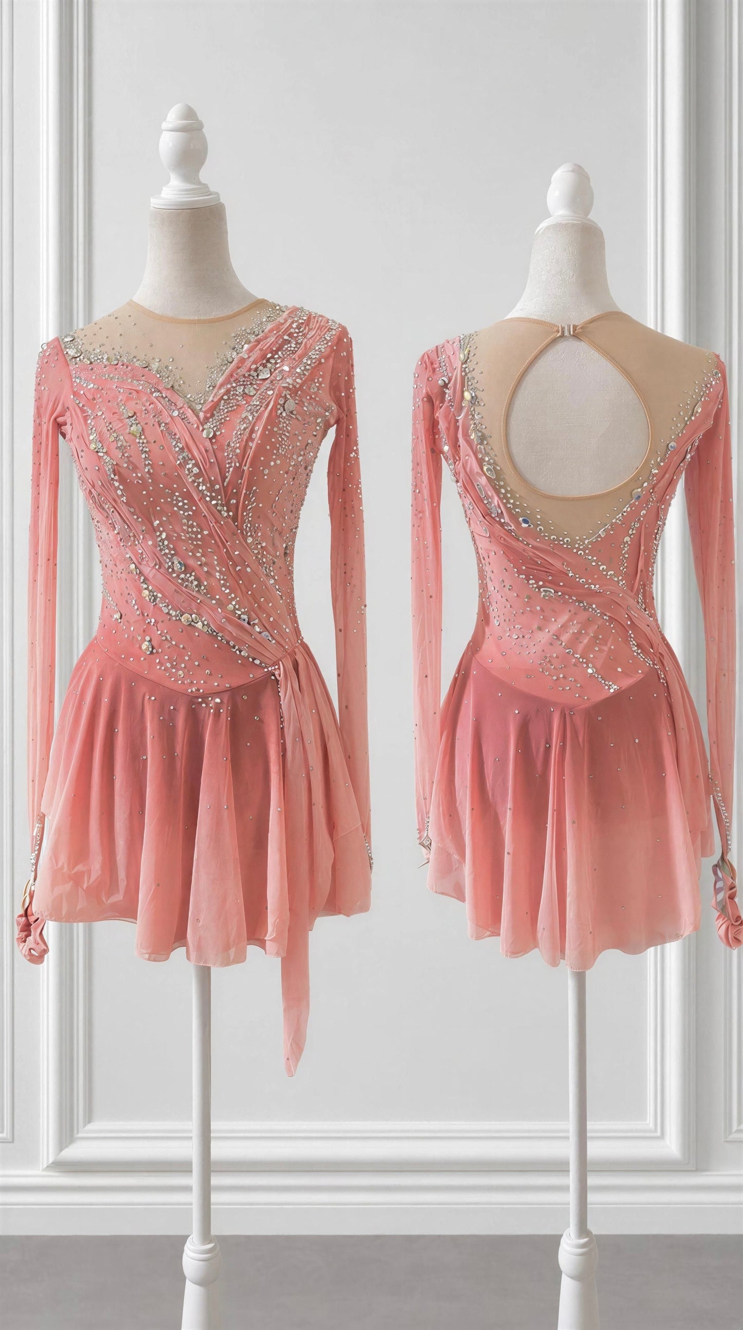 Adult Small Coral Pink freestyle dress