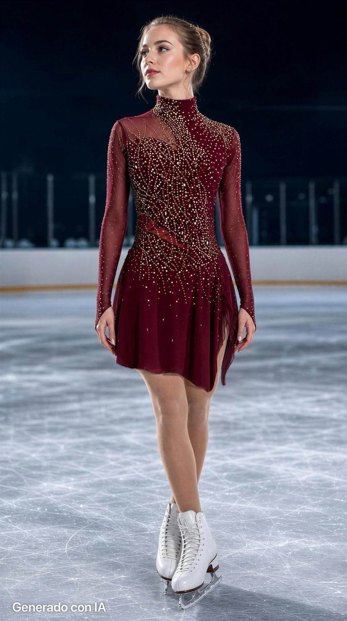 Adult Medium Maroon Freestyle/Dance dress