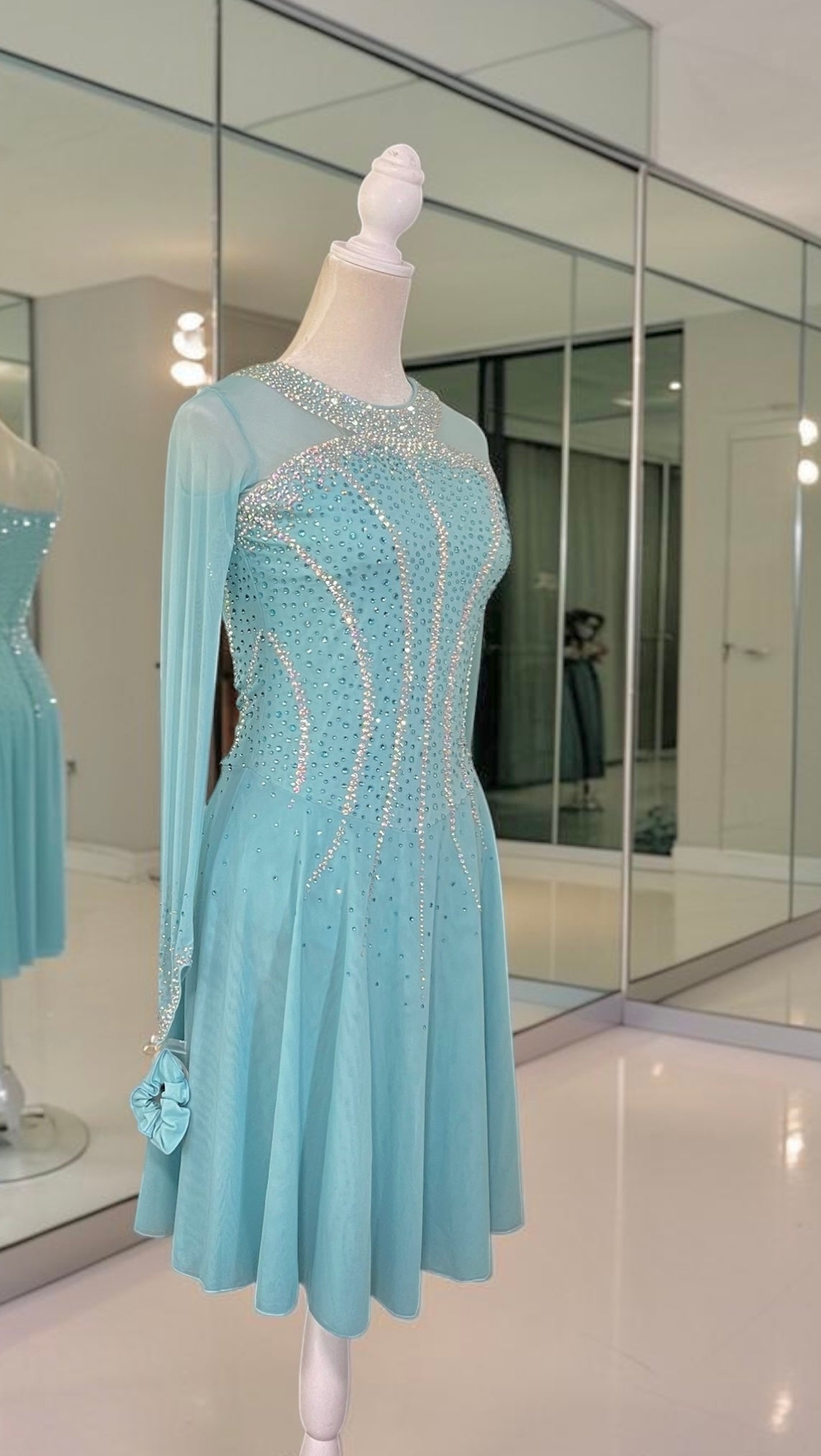 Adult Medium Aqua Dance dress