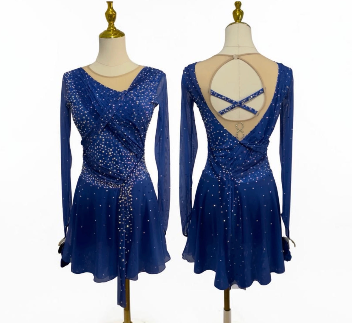 Adult Small Blue Ombre freestyle dress