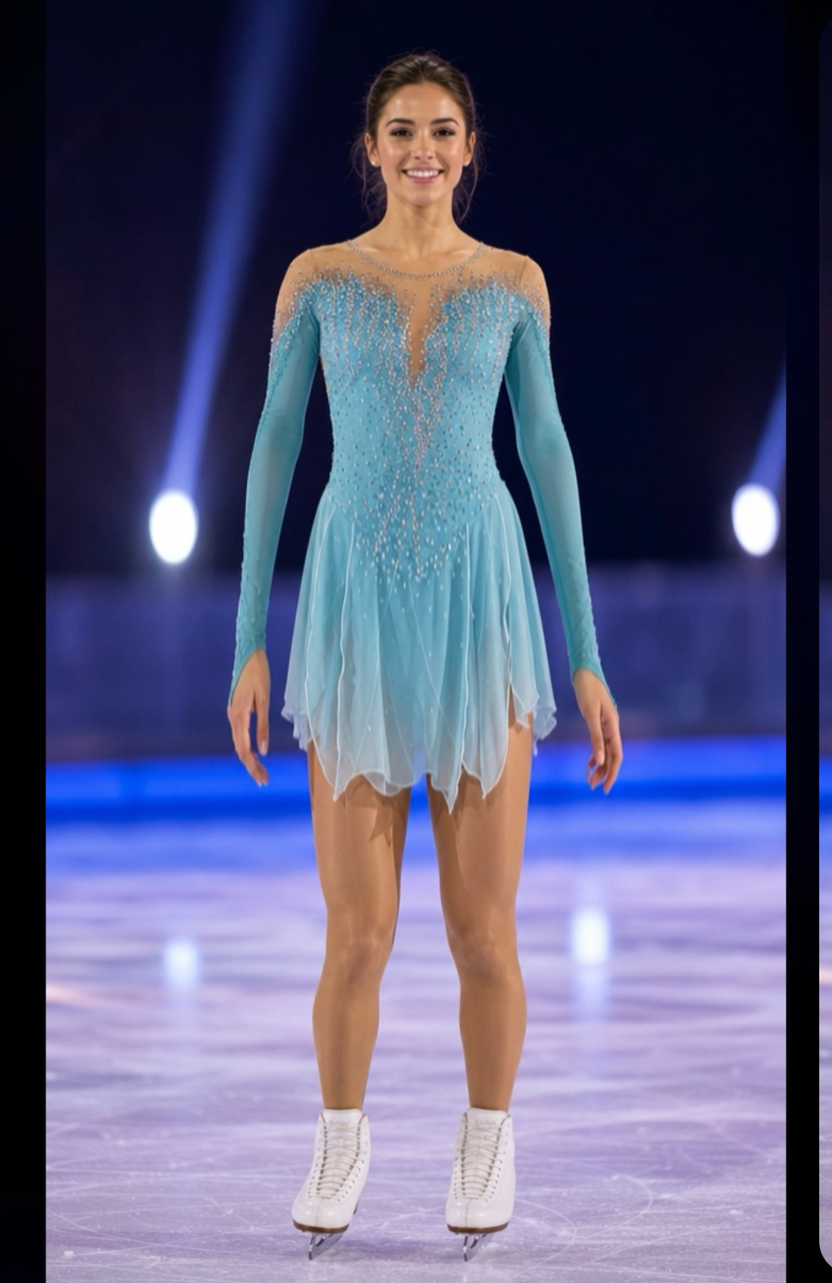 Adult Medium Aqua Dance/Freestyle dress