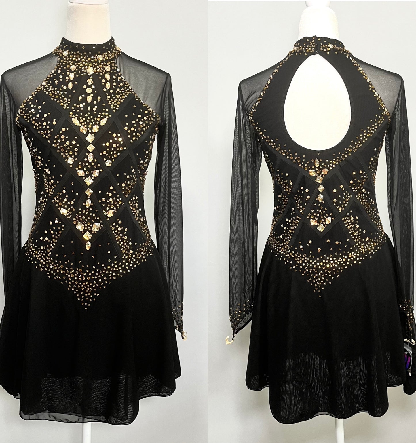 Adult Large Black freestyle dress
