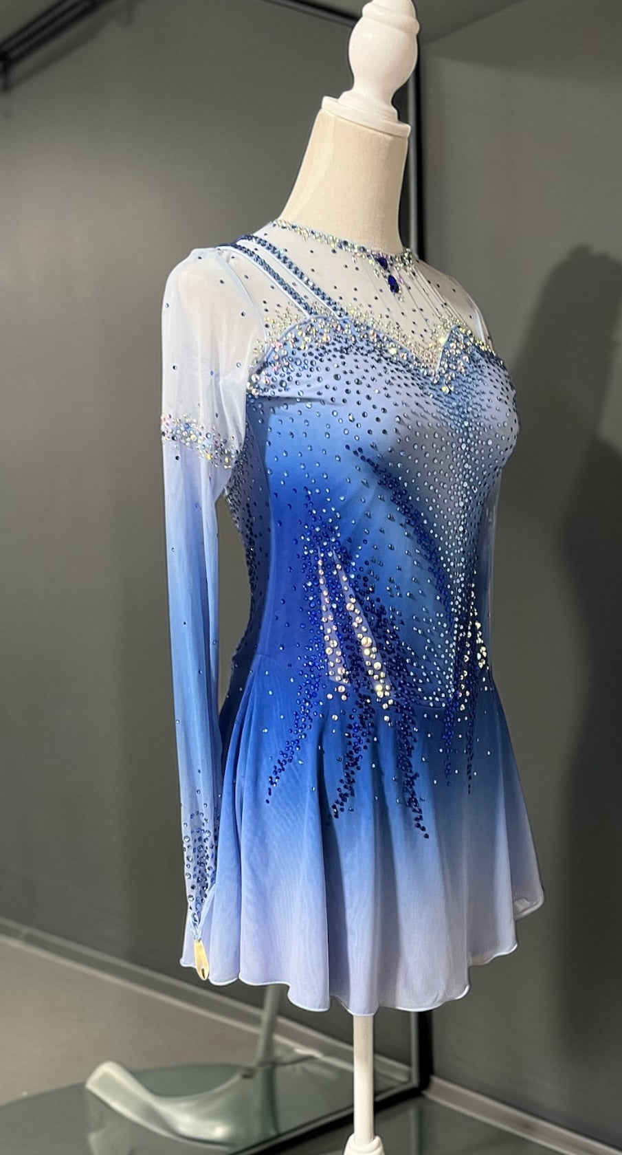 Adult Medium Blue Ombre freestyle dress