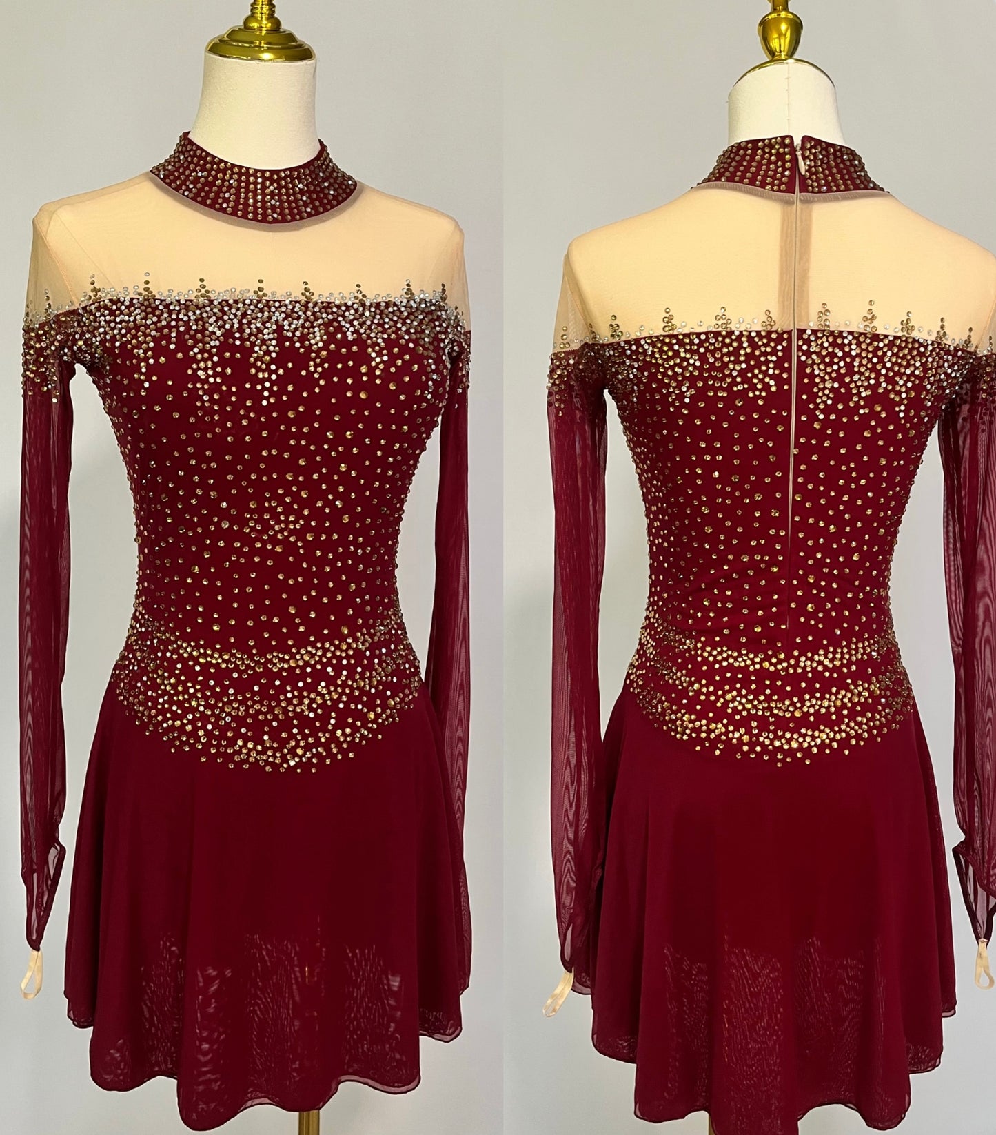 Adult Small Maroon freestyle dress