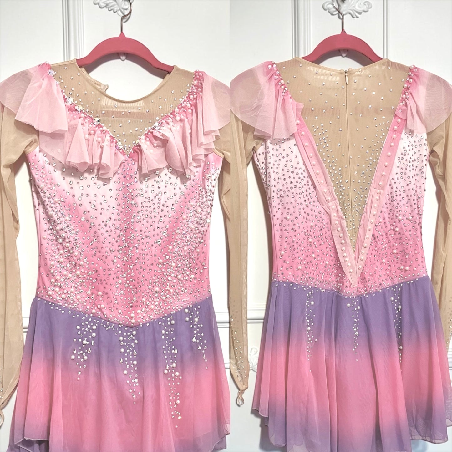 Adult XS Pink /Purple Ombre freestyle dress