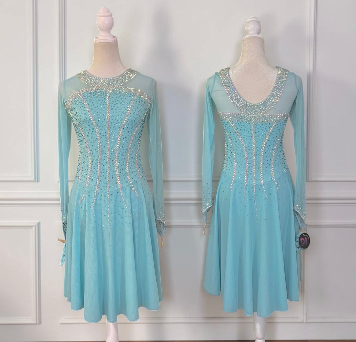 Adult Medium Aqua Dance dress