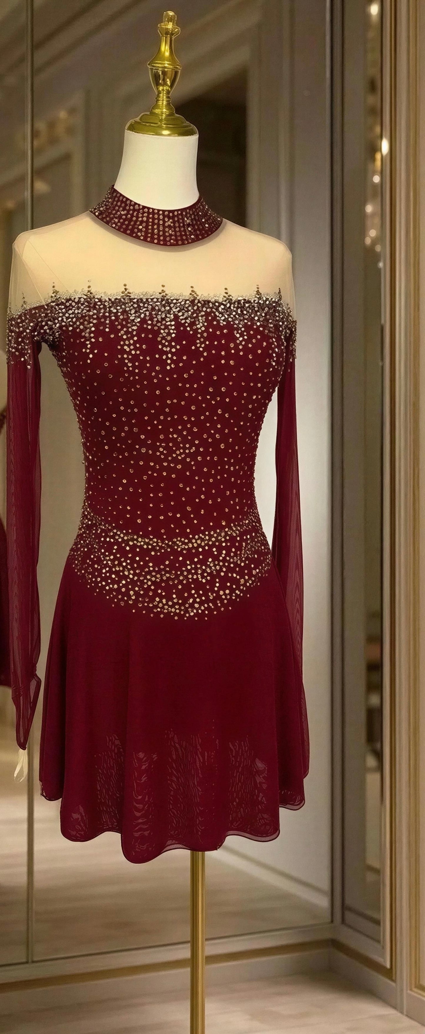 Adult Small Maroon freestyle dress