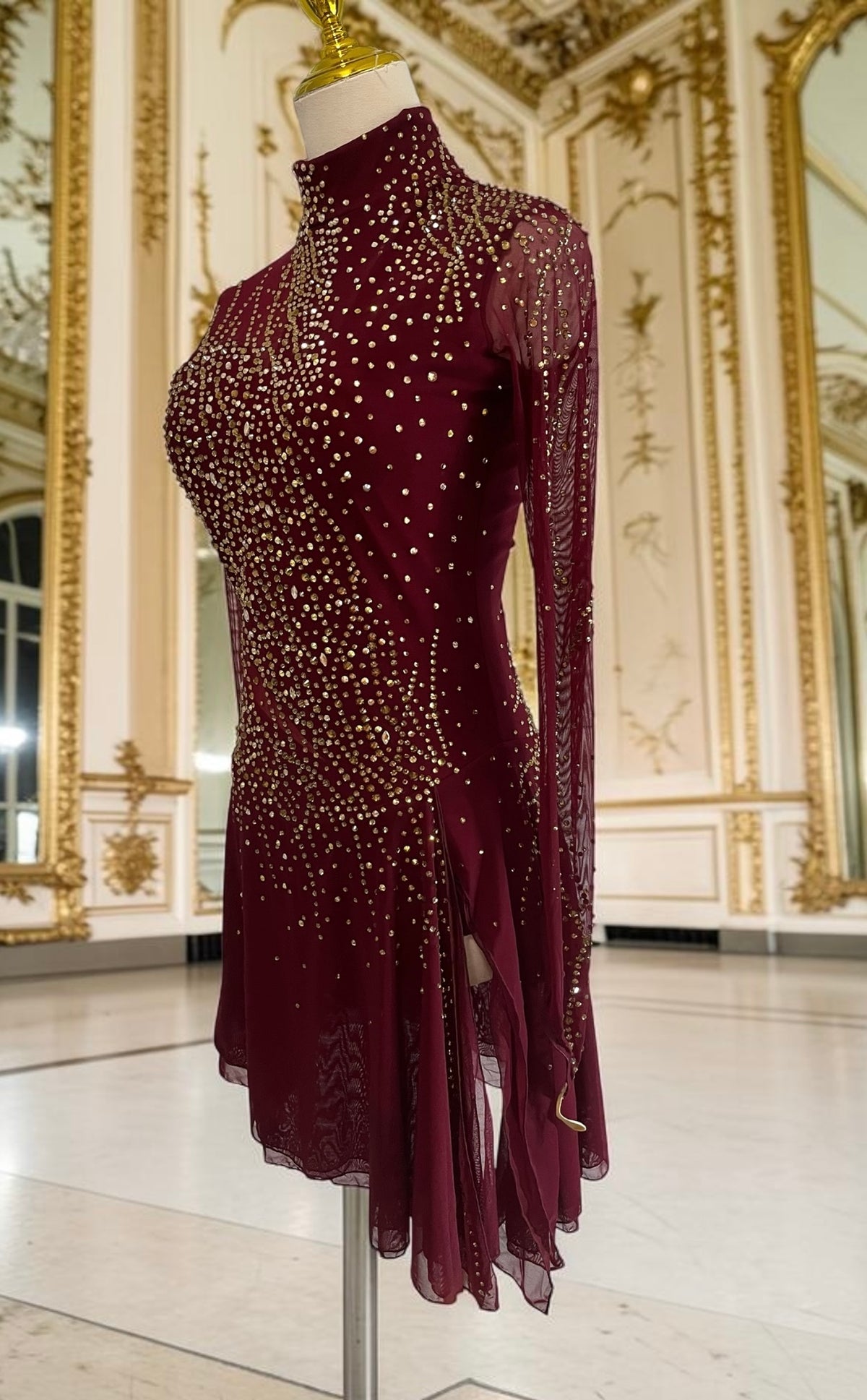 Adult Medium Maroon Freestyle/Dance dress