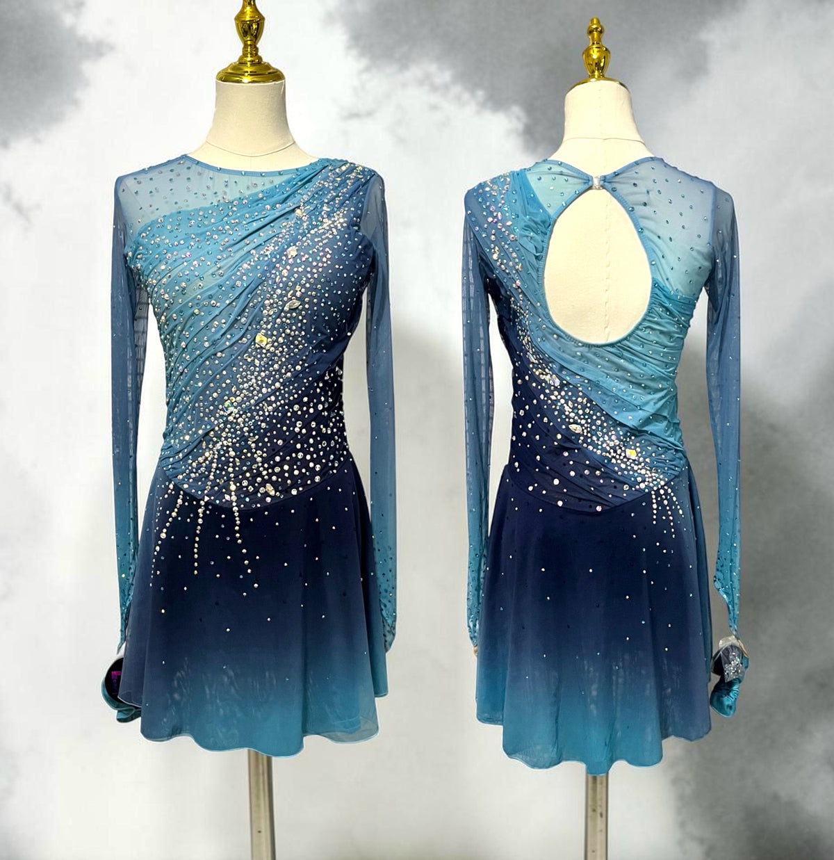 Adult Blue Ombre Freestyle dress