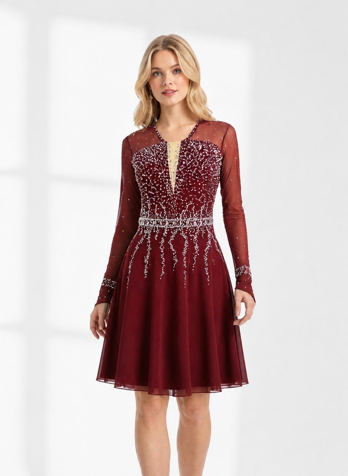 Adult Medium Burgundy  Dance dress