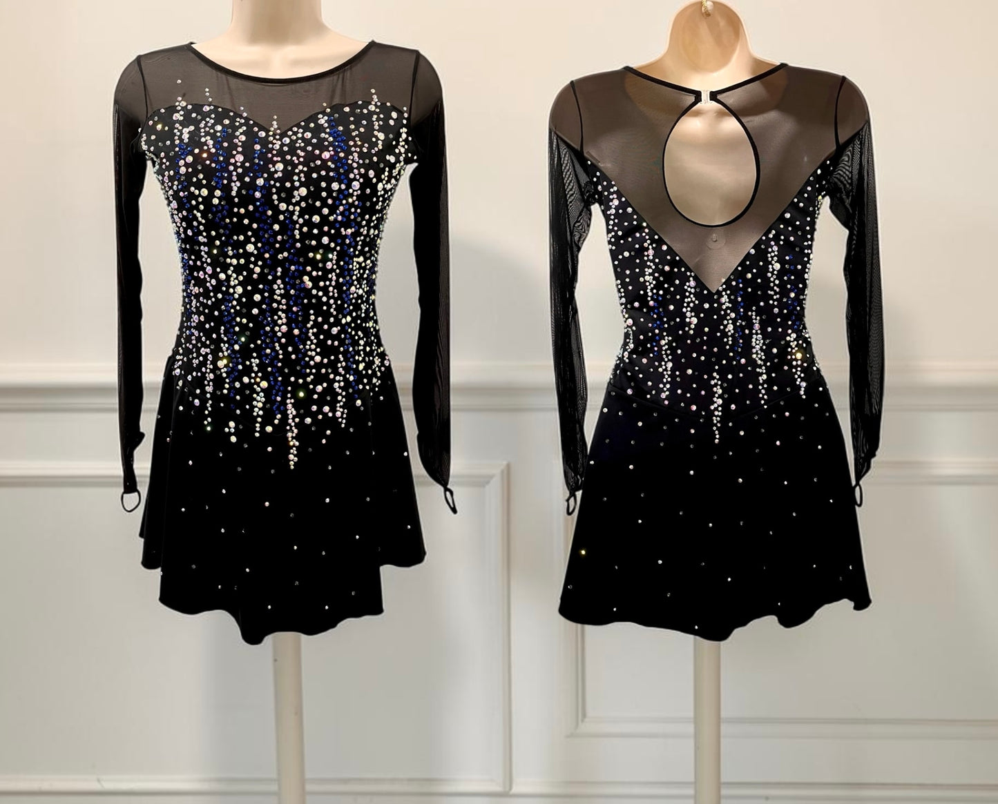 Adult XS Black freestyle dress