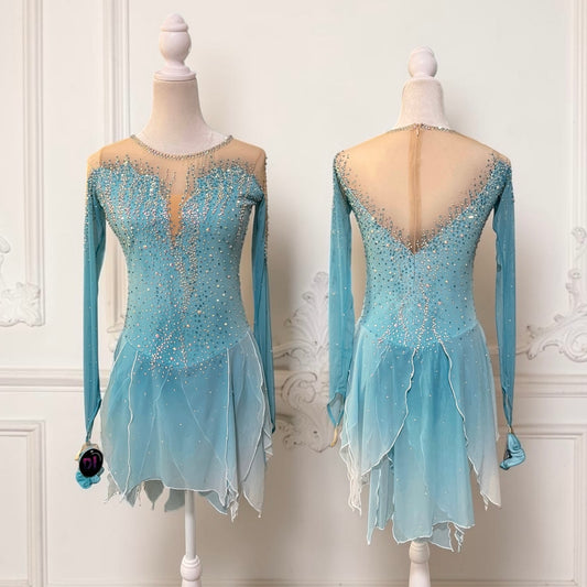 Adult Medium Aqua Dance/Freestyle dress